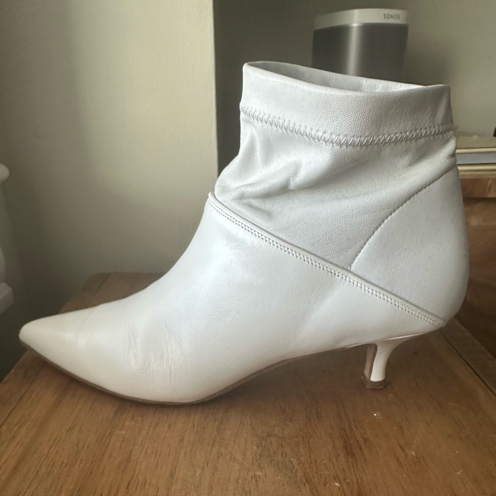 Tibi Jean Bootie - white